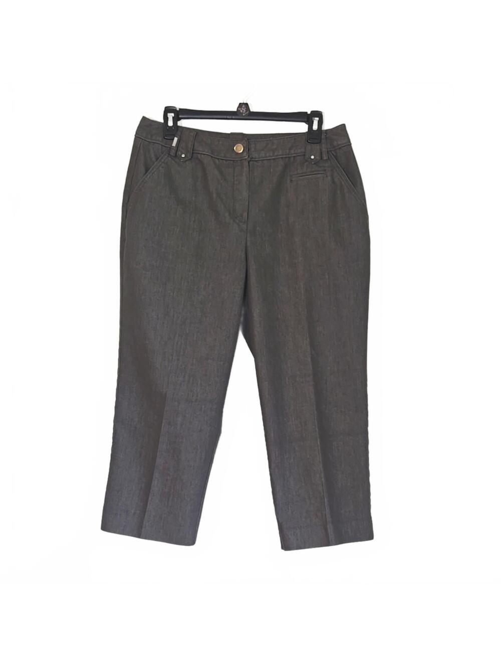 New Directions Gray Capris Pants Size 10